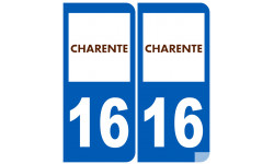 numero immatriculation 16 (Charente)