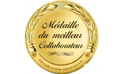 Stickers / autocollant Médaille du meilleur collaborateur