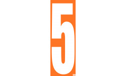 grand numéro orange 5