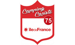 blason camping cariste Ile de France 75 - 10x7.5cm - Sticker/autocollant
