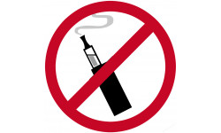 Autocollants : Cigarette électronique interdite