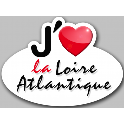 j'aime la Loire-Atlantique (15x11cm) - Sticker/autocollant